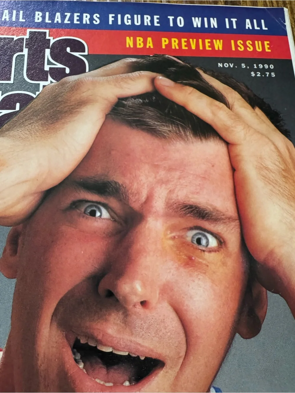 Sports Illustrated November 5 1990 Bill Laimbeer NBA Preview‎ Schedule Insert